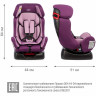 Удерживающее устройство для детей SIGER Диона фиолетовый, гр. 0+/I/II, 0-25 кг, 0-7 лет KRES0464
